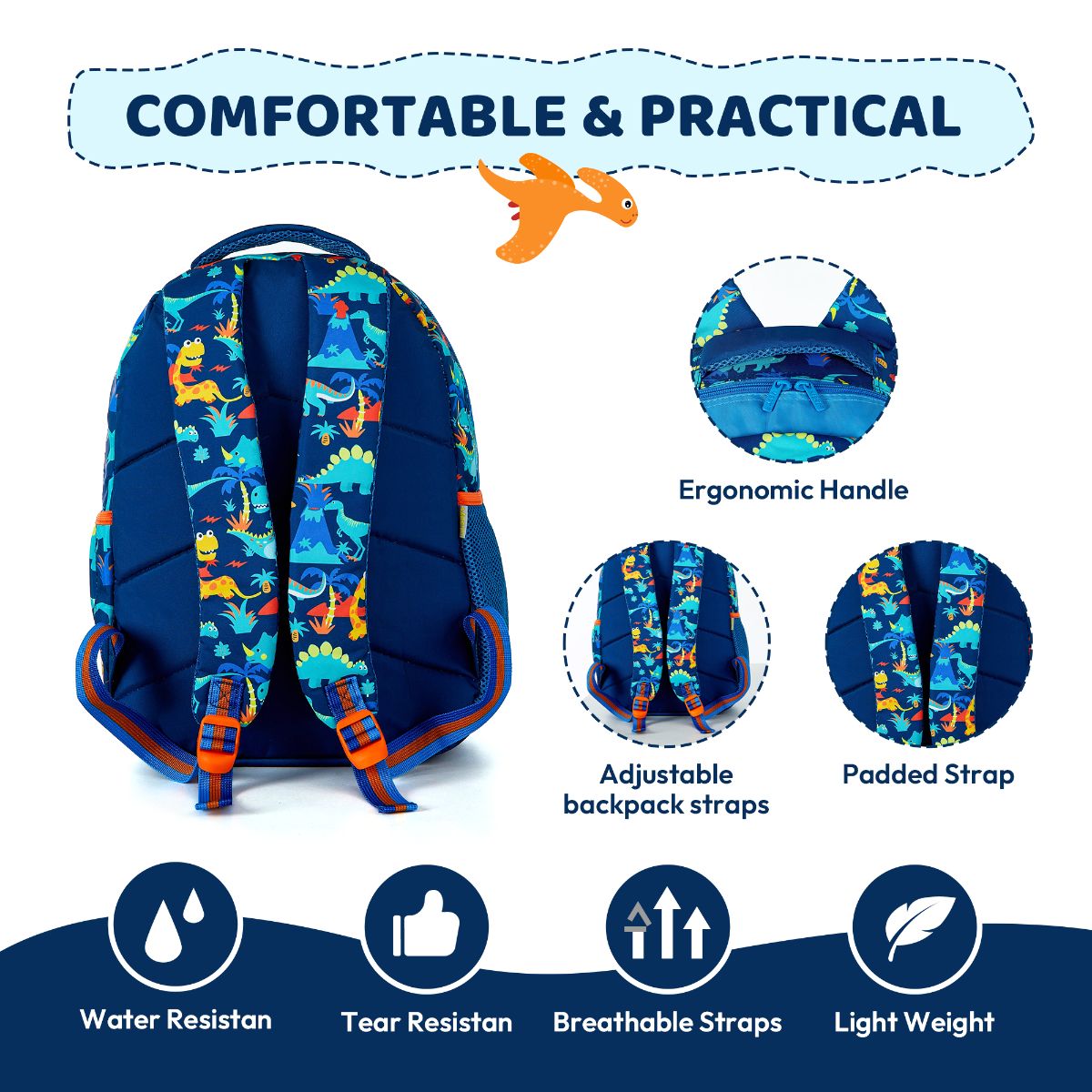 Large Capacity Practical Dinosaur Backpack