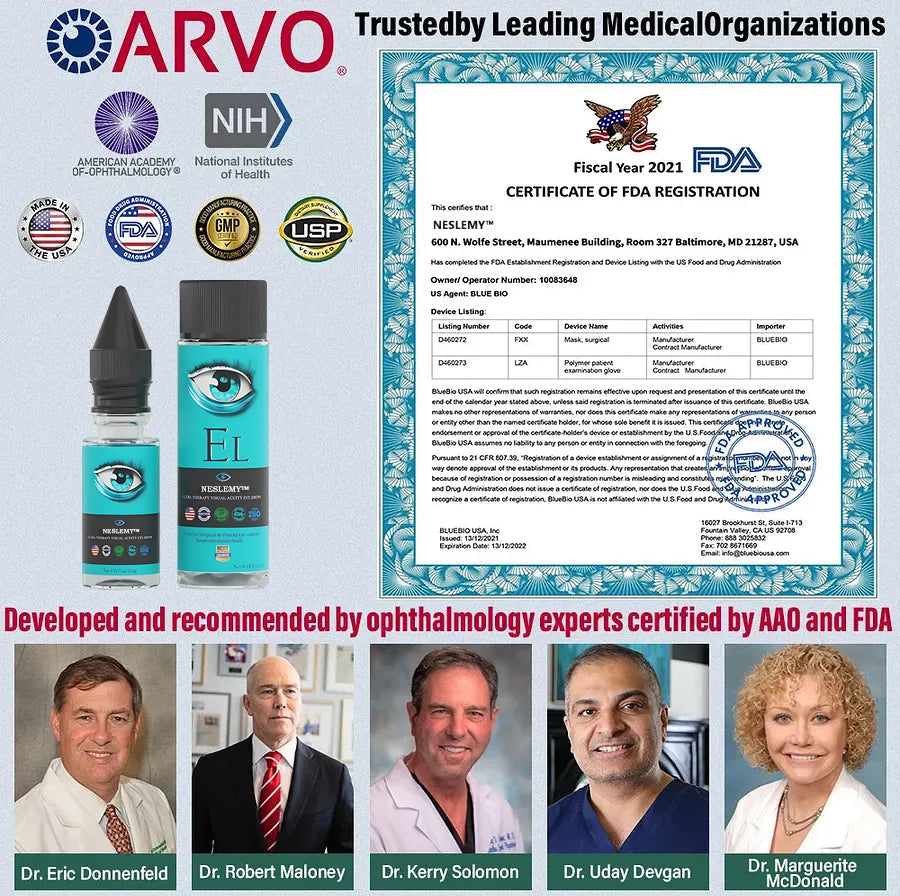 NESLEMY™ Nano Vision Repair Eye Serum ✅FDA Approved(Suitable for presbyopia, dry eye syndrome, glaucoma, and cataracts)